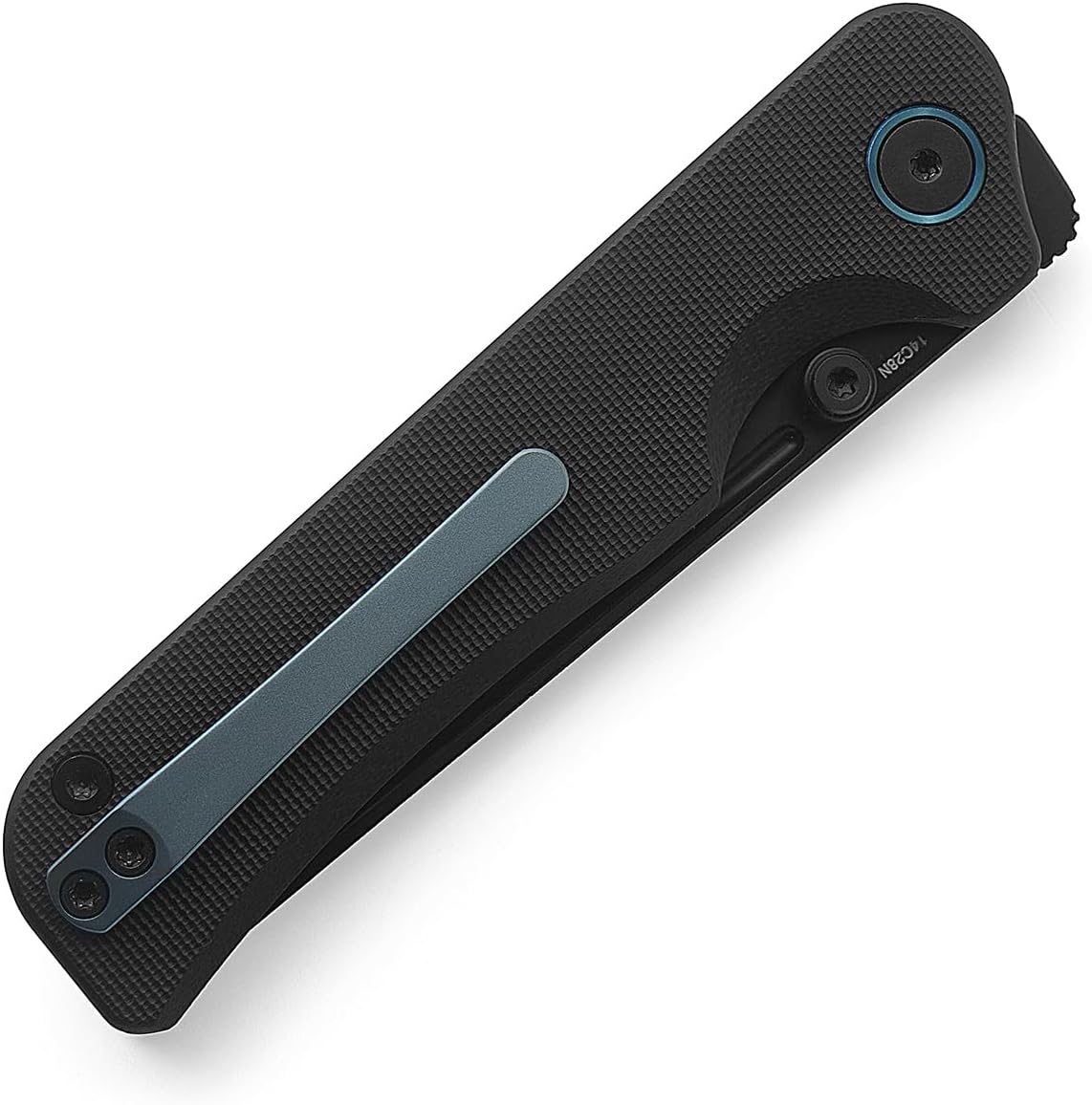 M Miguron Knives Pagos Front Flipper Folding Knife 3.16" Black PVD 14c28n Blade Black G10 Handle Camping Hiking Pocket Knife MGR-807SBK