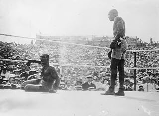 Jack Johnson Knocks out James Jeffries Poster Print (18 x 24)