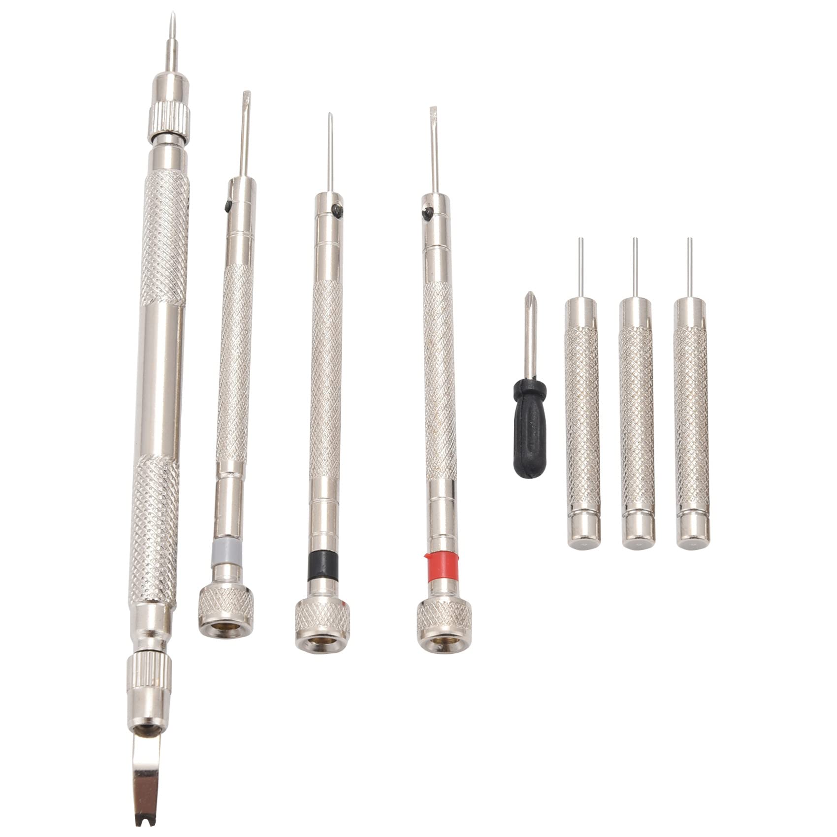 39 Stücke Uhr Reparatur Werkzeug Kit Uhr Reparatur Werkzeug Federstegentferner Schraubendreher Uhr Reparatur Werkzeug Öffner Batterie Set, blau / schwarz, Einheitsgröße