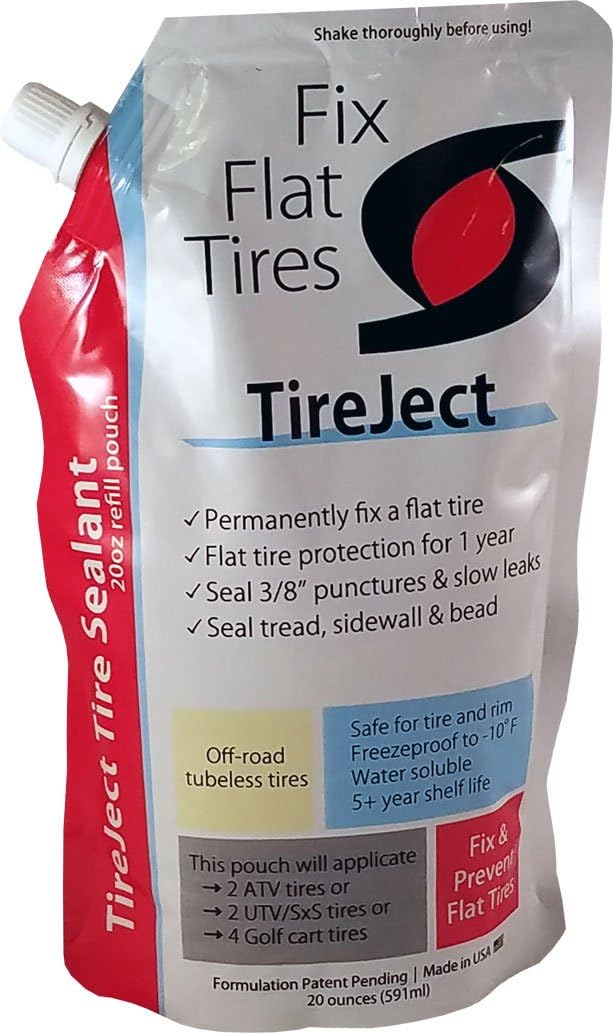 TireJect OffRoad Tire Sealant Refill (20oz Pouch) Flat Tire Repair
