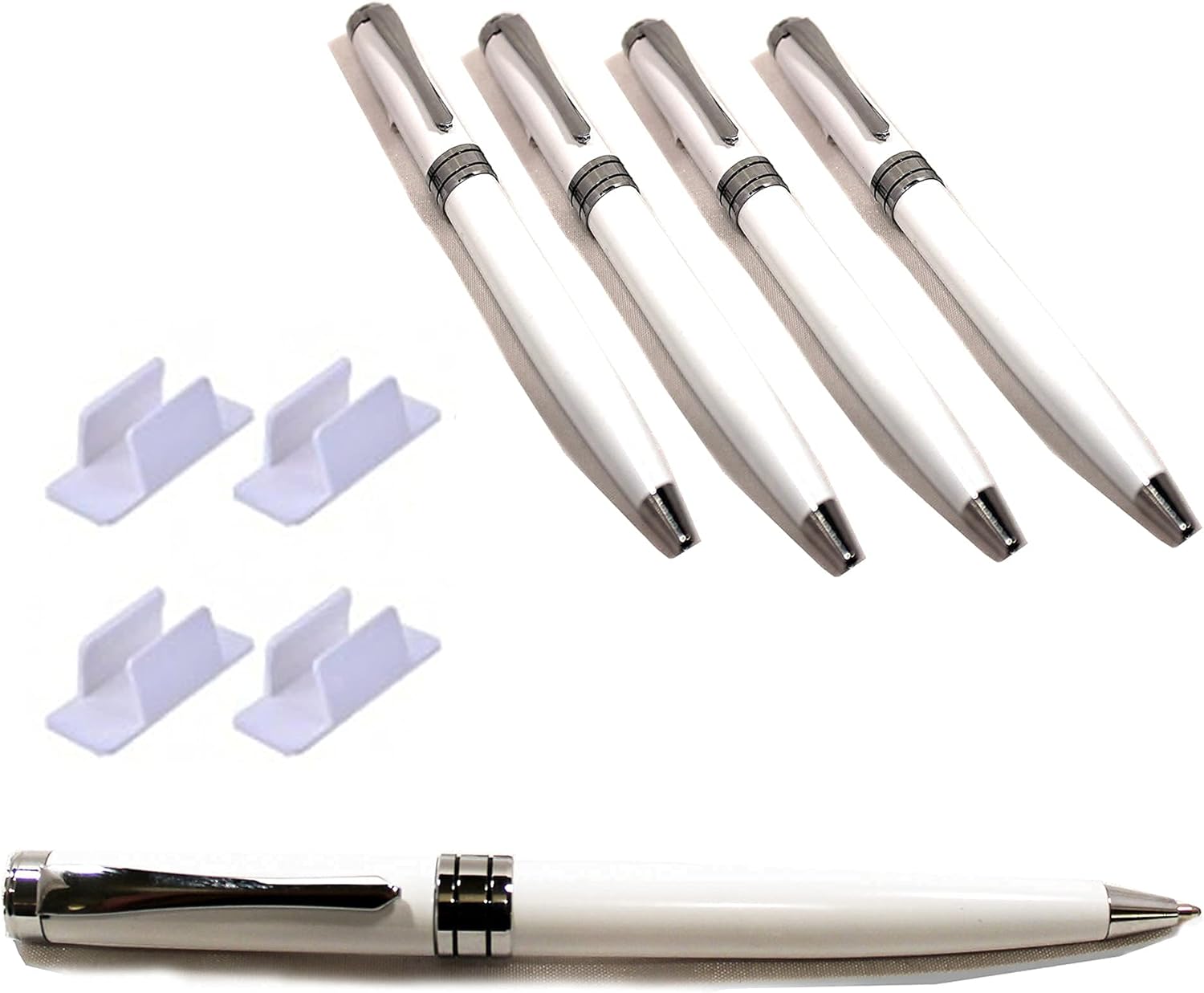 Self Adhesive Pen Holder Clip Clips Table Desk Office Work Computer