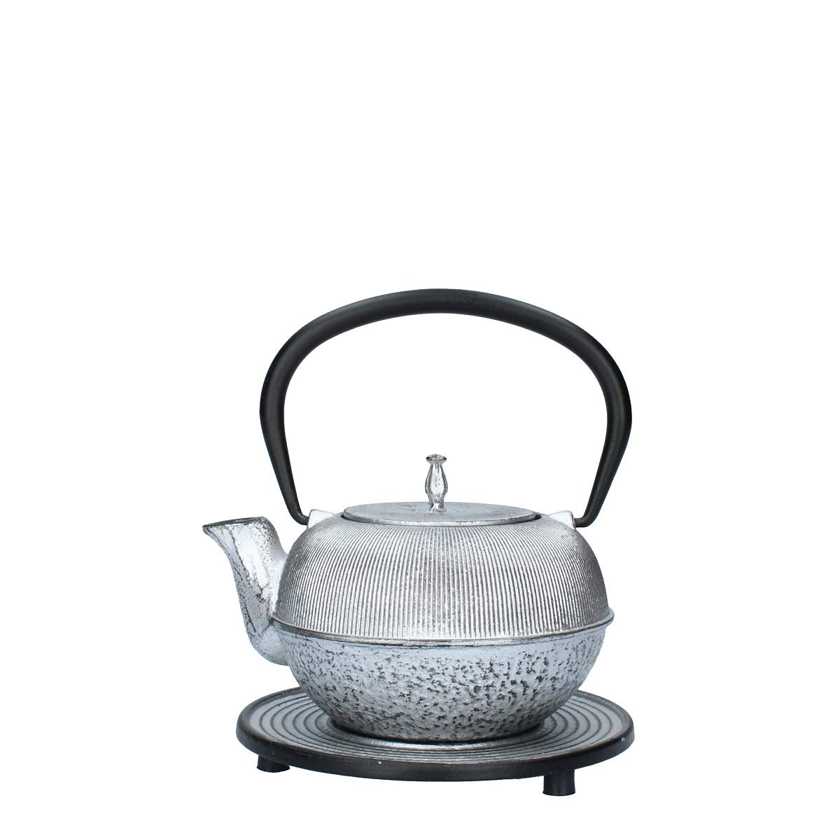 Bun TEIERA in GHISA L. 0,5 con SOTTOPENTOLA Argento MOD. ZW0.5L-2300 Argento