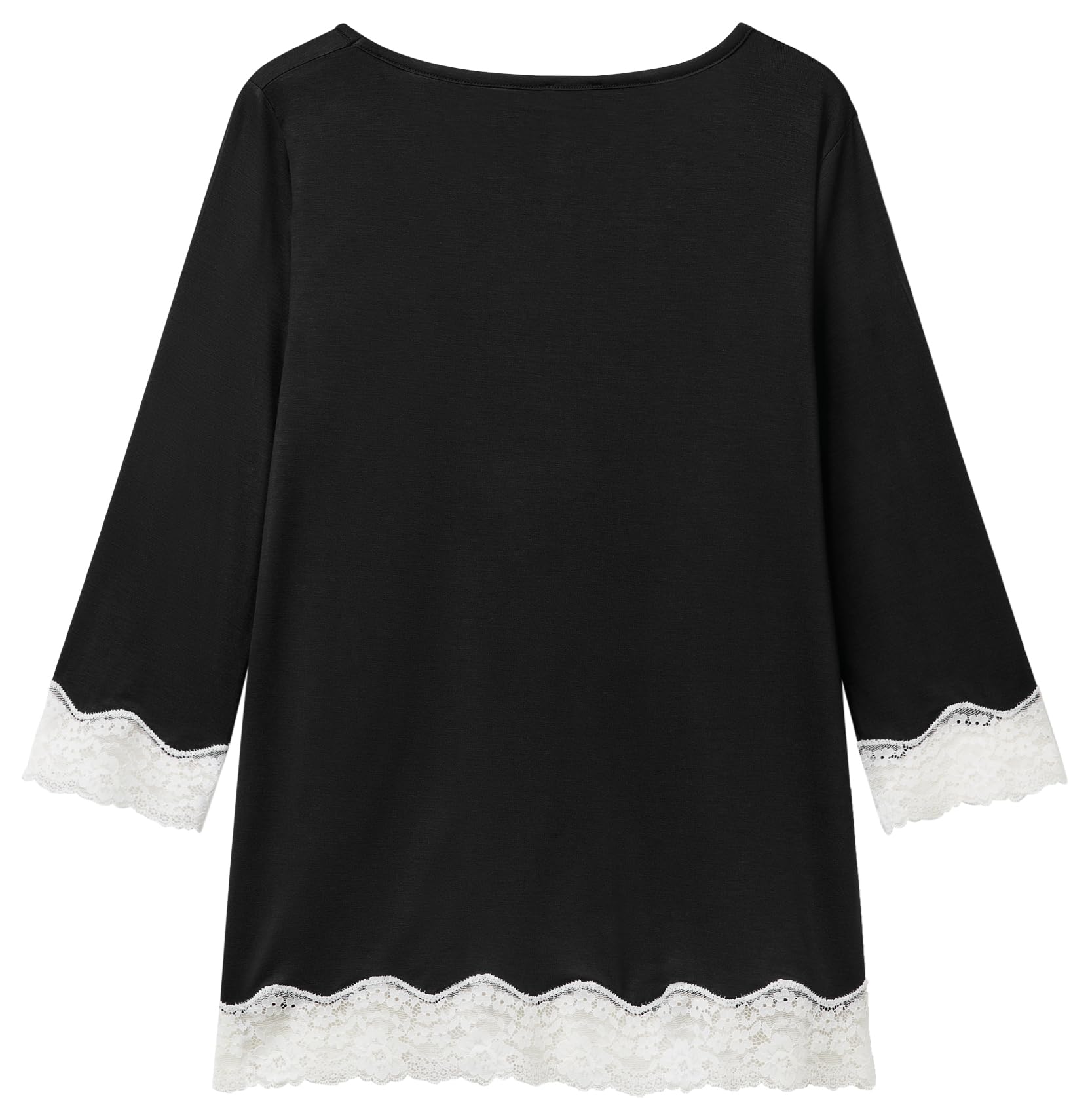United Colors of Benetton Maglia M/L 3z123m07e Camiseta de Pijama, Negro, S Mujeres