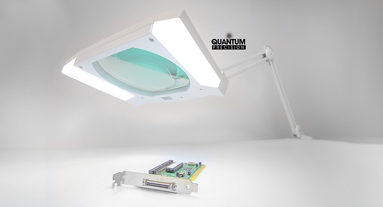 80 LED Magnifier Lamp - 7.5 Inch Lens Professional Lab Quality