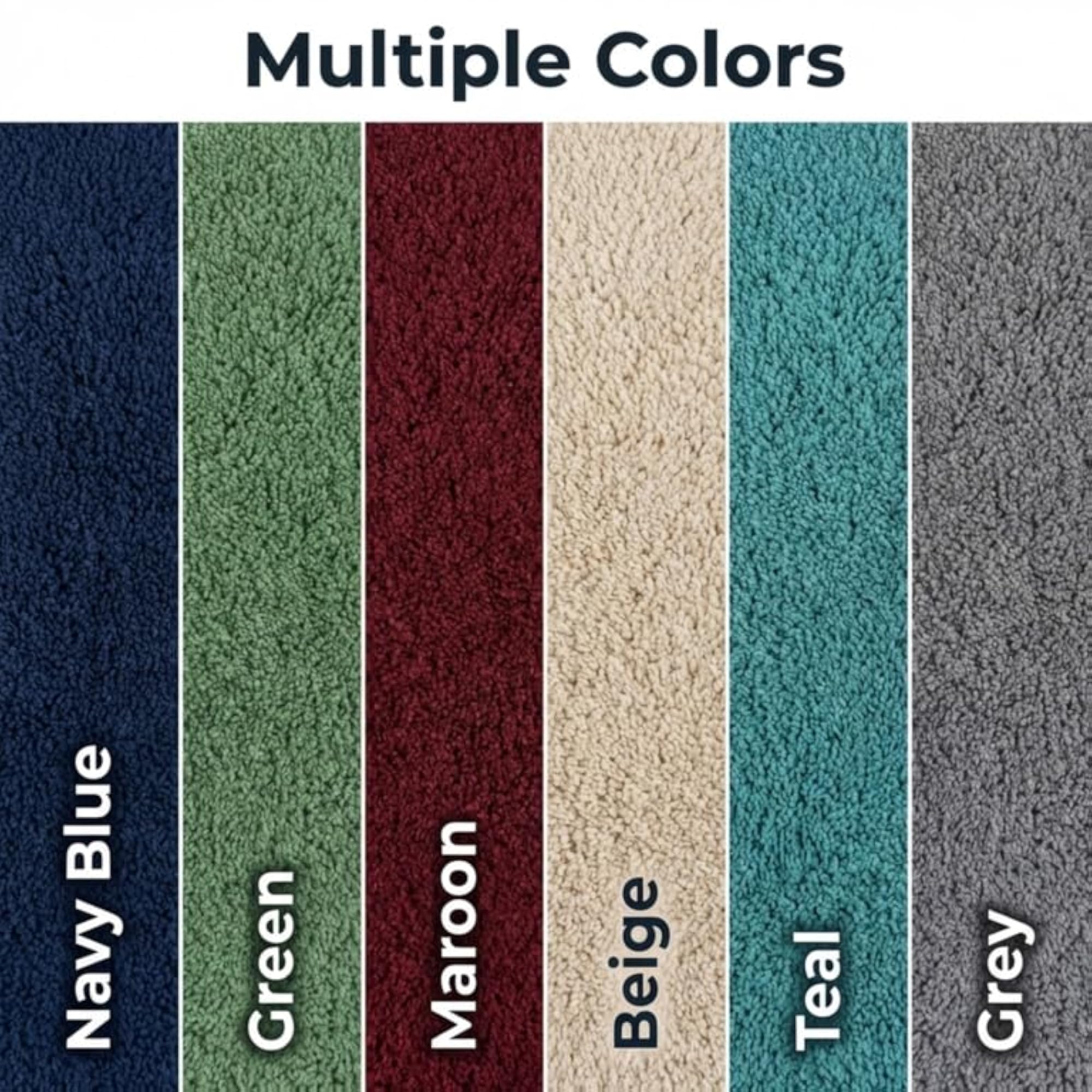 Soft Microfiber Bath Mat 60 x 40 cm, Quick-Dry