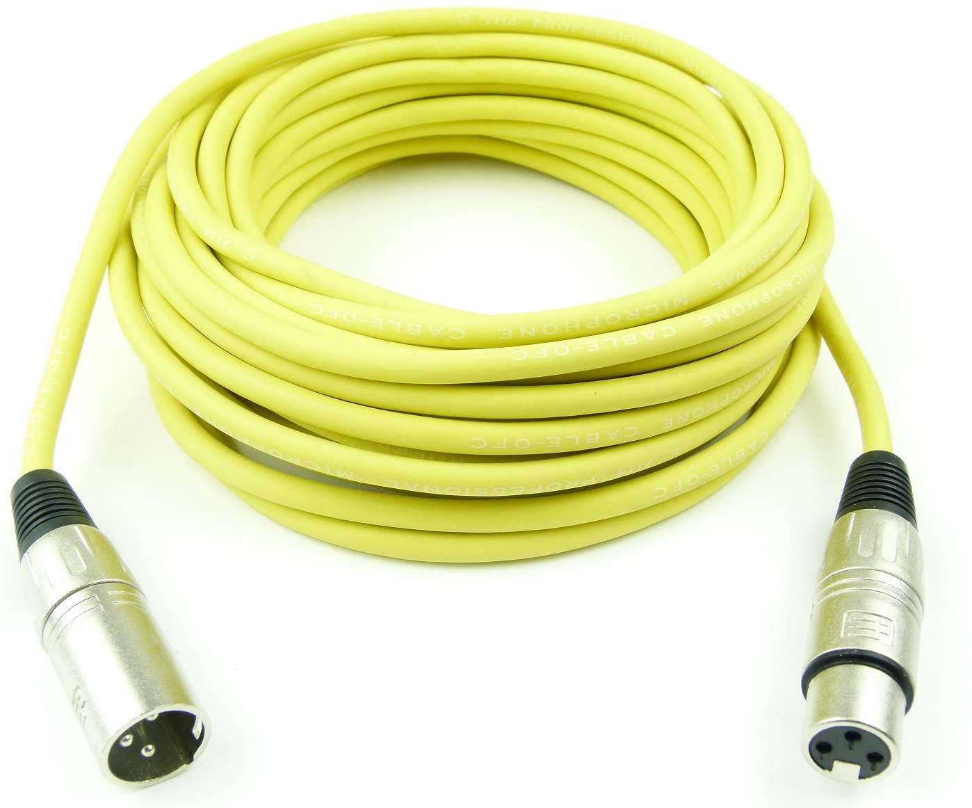 1 Set Adam Hall Mikrofonkabel je 10 m in den Farben Rot, Gelb, Grün, Blau, Vilolett, Schwarz, XLR female auf XLR male DMX Audio Studiokabel (10 m, Mehrfarbig, 1)