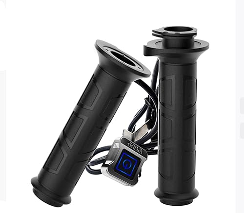 Empuñaduras calefactadas con bloqueo para motocicleta, calentadores de motocicleta de 7/8" 12V