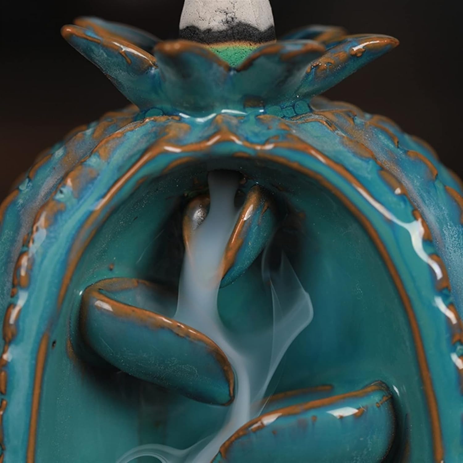 Incense Holders Backflow Incense Burner for Incense Igniting Storage Home Bedroom Decoration Backflow Incense Burner Ceramic Backflow Incense Burner (Size : GN)