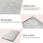Cat Litter Mat Extra Large 34x22 inch (86x56 cm), Silicone Pet Litter Tray Mat, Urine and Waterproof, Odourless, Anti- Slip Easy Clean Cat Litter Tray Mat