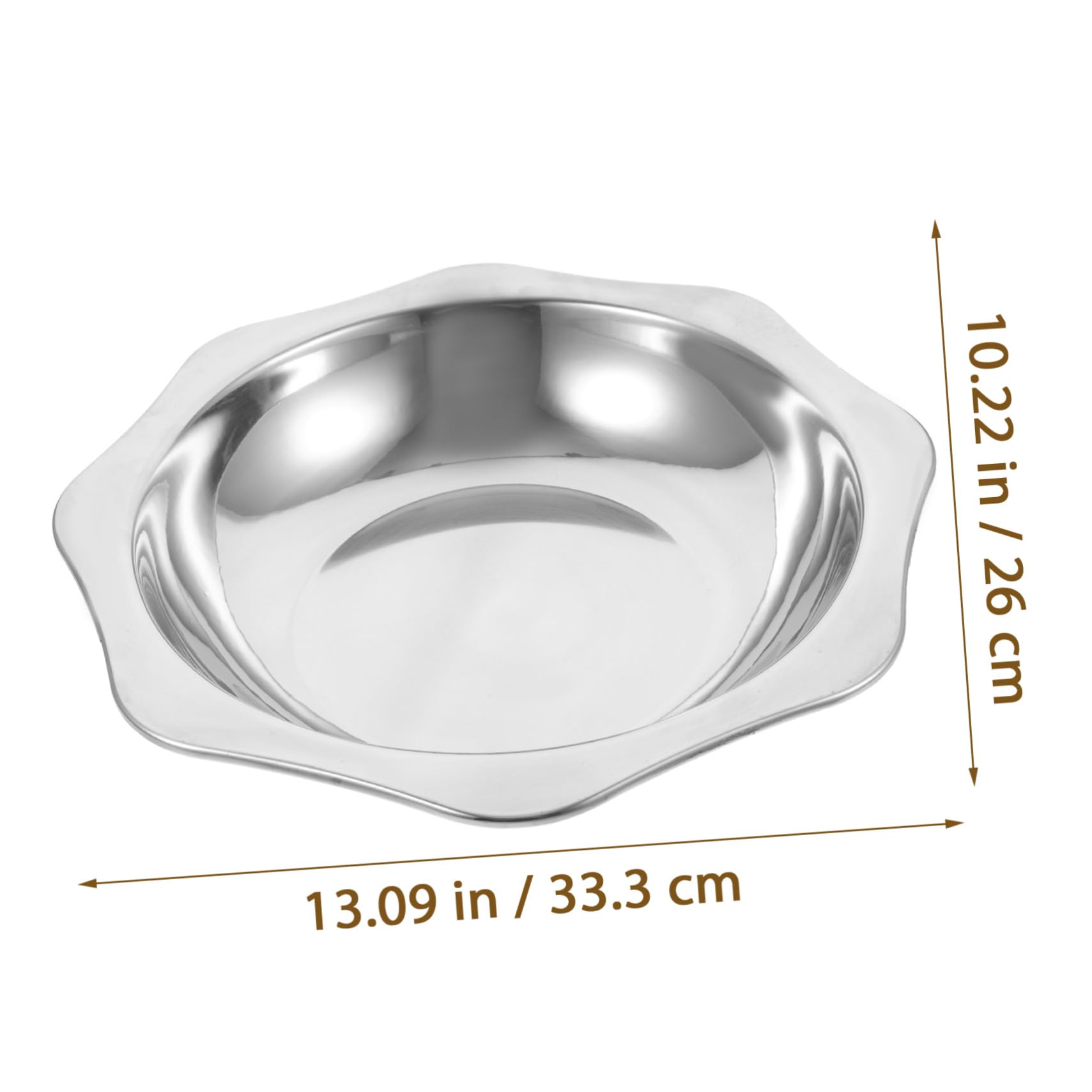 BEBEMOKO Sturdy Stainless Steel Cooking Pot - Pan for Daily Use for Home and Restaurant Cooking Capacity Pot