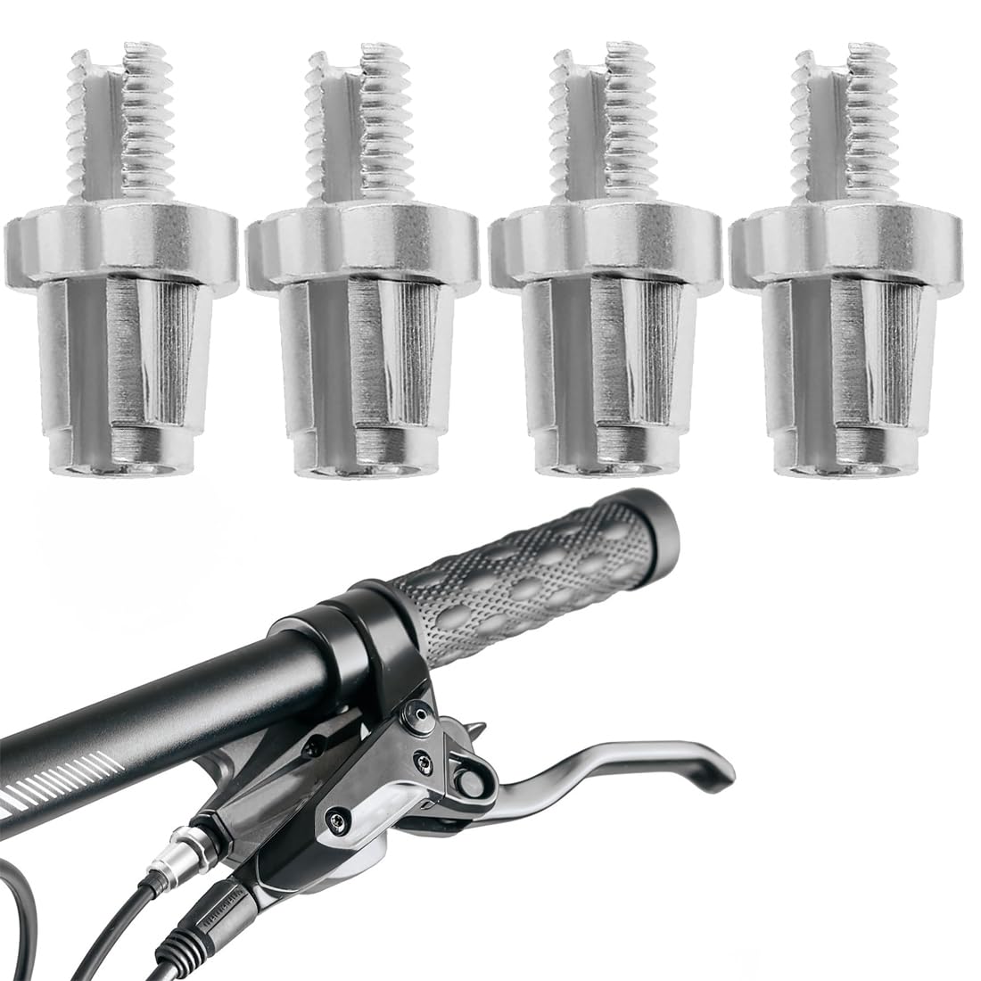 Viti Di Regolazione Leva Freno Bici - 4 Pezzi In Alluminio, Adatte Per MTB, Bici Da Strada E E-Bike - Foto 2