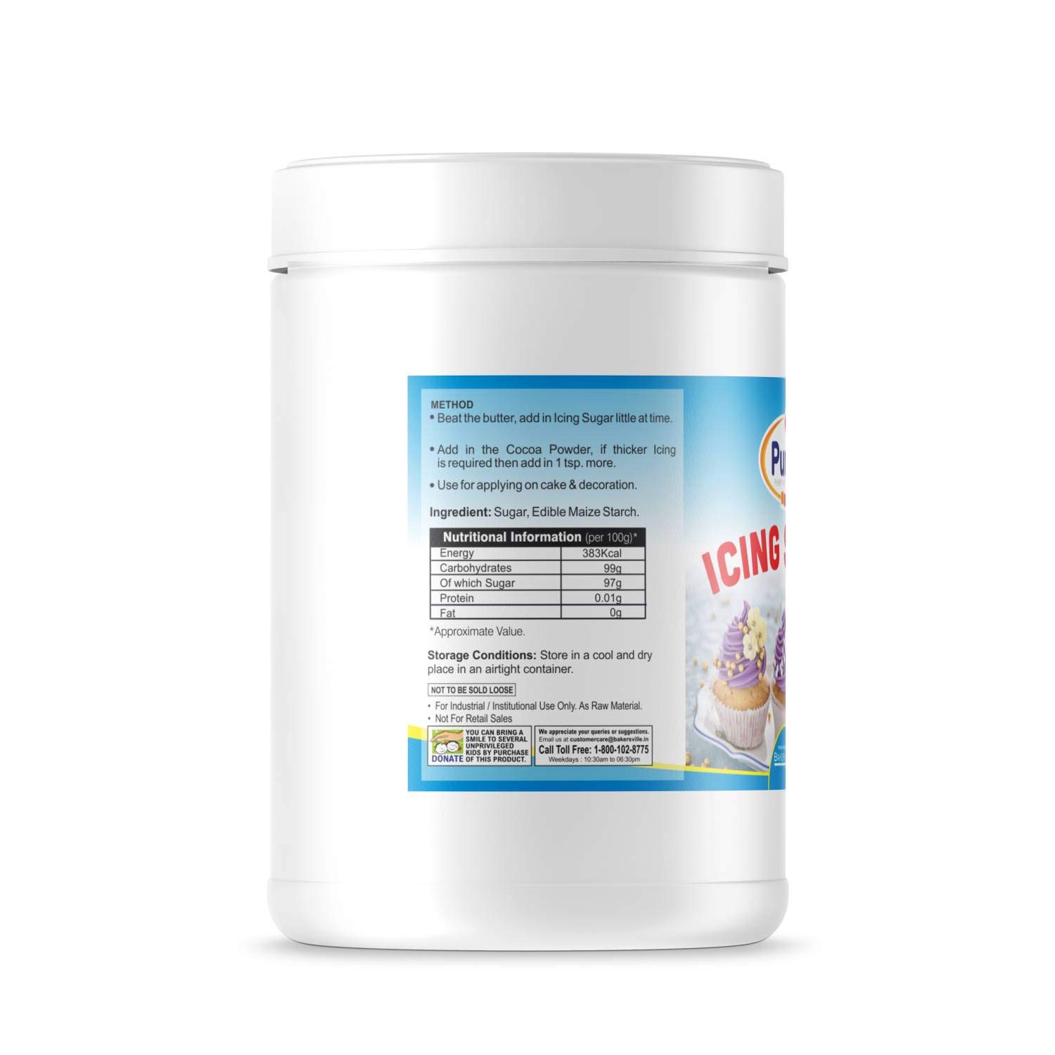 Purix Icing Sugar, 300g - Image 2 thumbnail