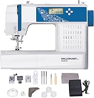 Vista 1 de MILLEPUNTI MHP30 Máquina de coser y acolchar computarizada con pantalla LCD, 40 puntadas integradas, 4 pies incluidos y kit de accesorios