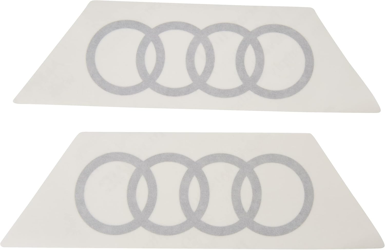 Original Audi Q2 Emblem Stickers – Rings – Adhesive for Column – C-Blade Colour: foil Silver