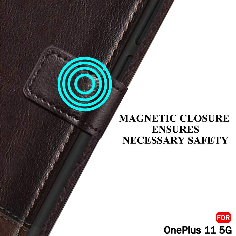OnePlus 11 5G Flip Case - Leather Wallet Stand -5