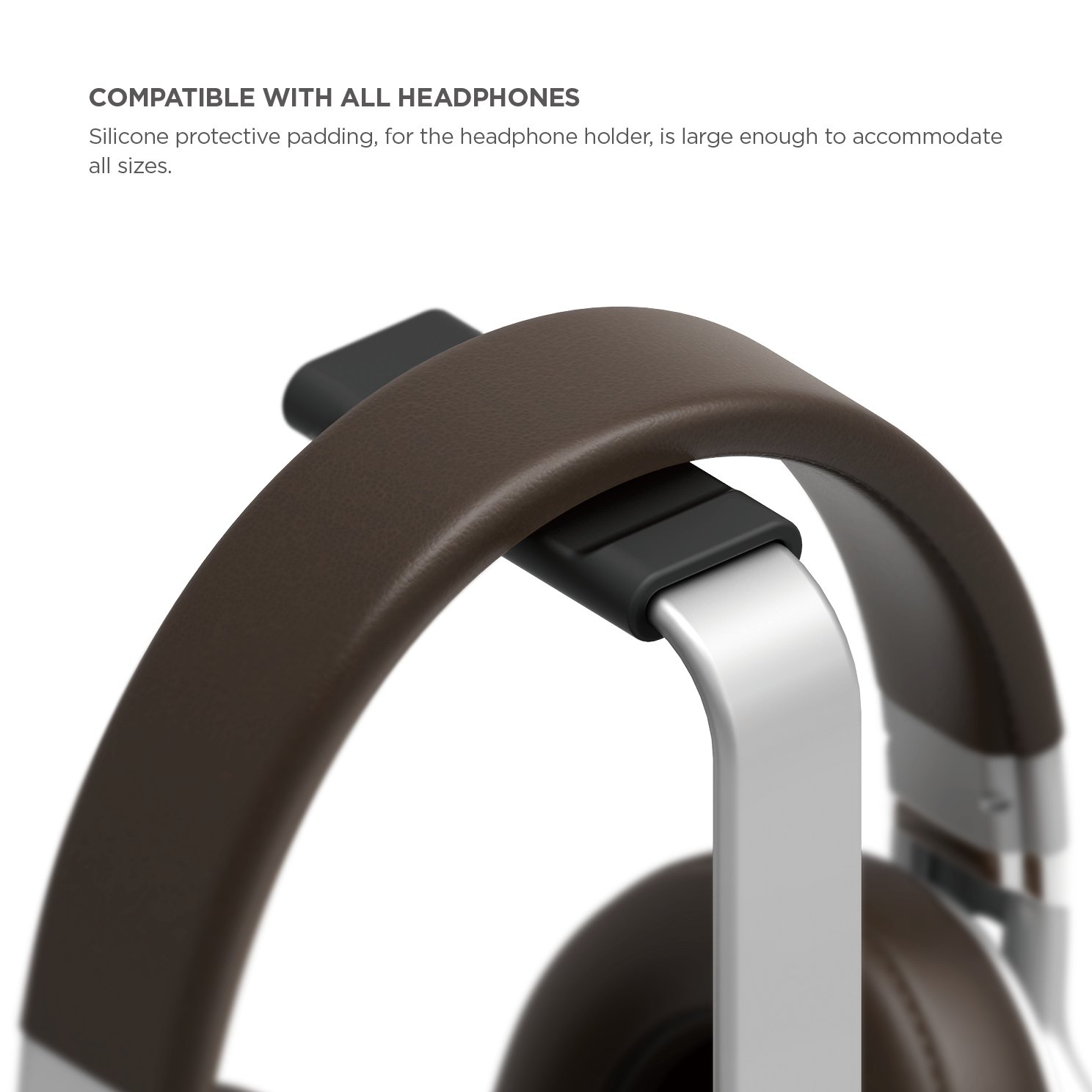 elago H Soporte para Juegos de Todos los tamaños y audífonos de Audio Plata