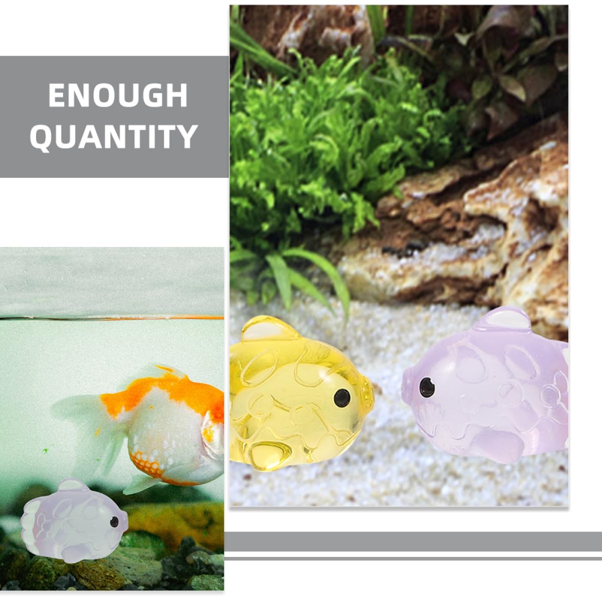 Happyyami 160piezas Miniaturas De Peces De Resina para Decoración De Acuarios y Paisajes Marinos Adornos De Animales Oceánicos