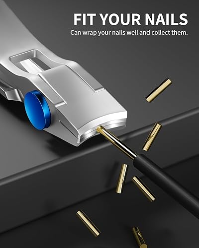 Miniatura 5 de Cortaúñas para uñas gruesas, cortaúñas para uñas encarnadas, hombres, mujeres mayores, cortaúñas, cortador de dedos, mango curvo, buen aspecto