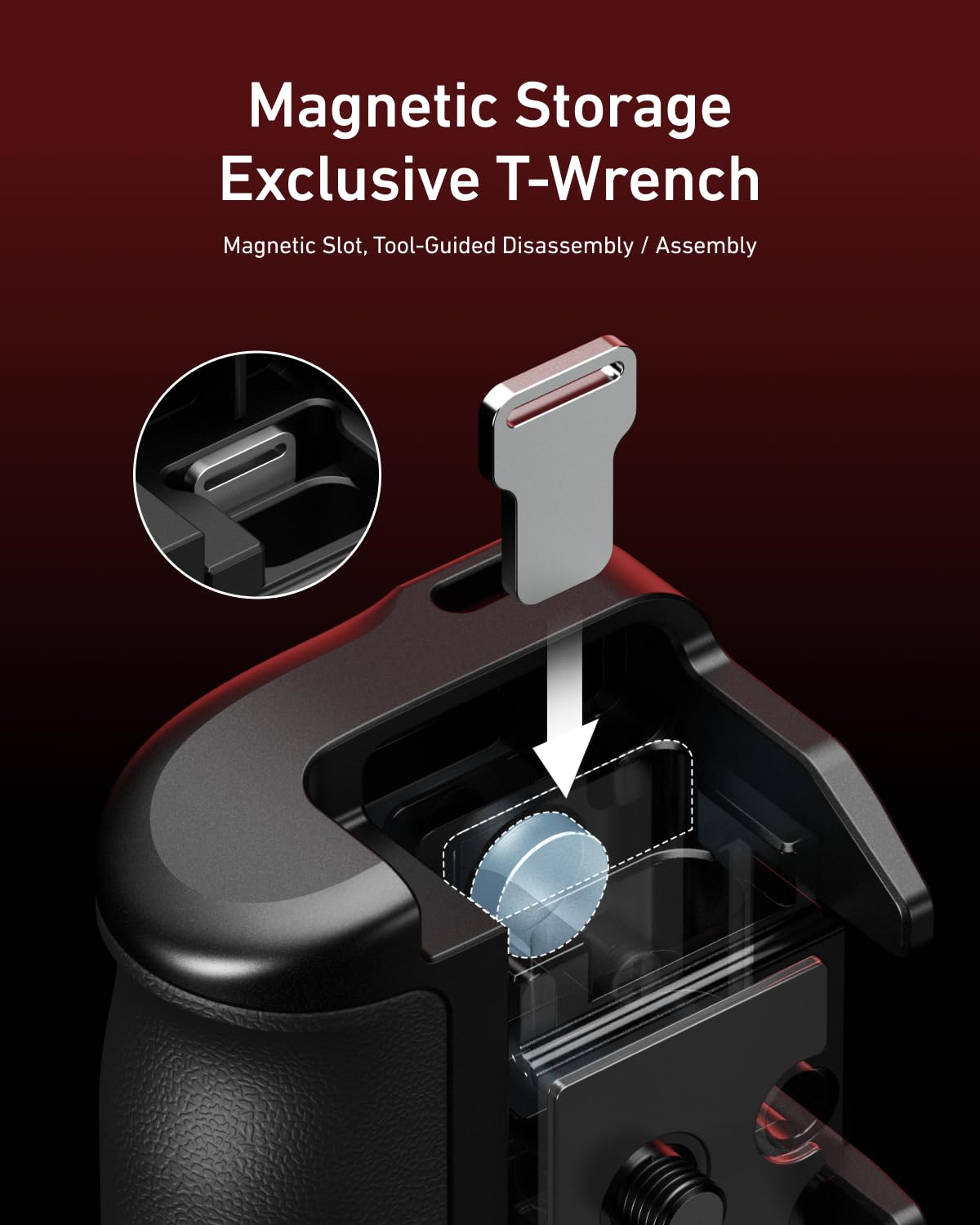 TELESIN Kit Street Grip de Aleación de Aluminio para dji OSMO Action 5 Pro/Action 4/Action 3, Empuñadura con Jaula Ultraligera, Botón de Obturador Basculante Patentado, Diseño Ergonómico