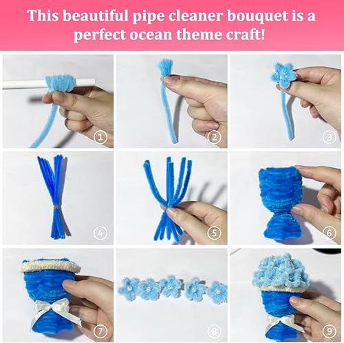 Miniatura 6 de Limpiadores de tuberías, limpiadores de tuberías para manualidades, manualidades, suministros de manualidades, suministros de arte (500 limpiadores