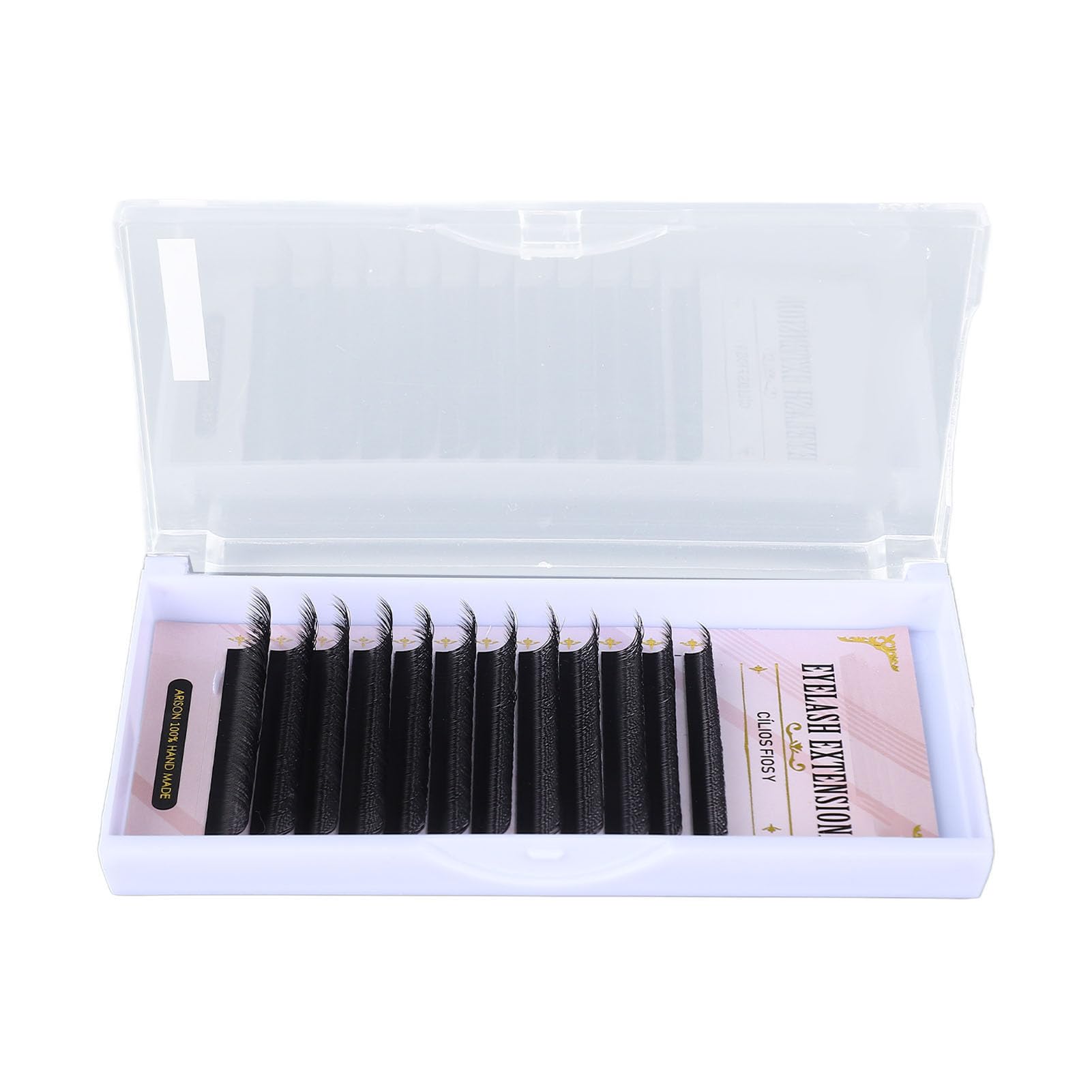 Pestañas Suaves 0.07D para Extensión de Pestañas, Postizas Individuales en Forma de Y de 8-15mm para Artistas de Maquillaje