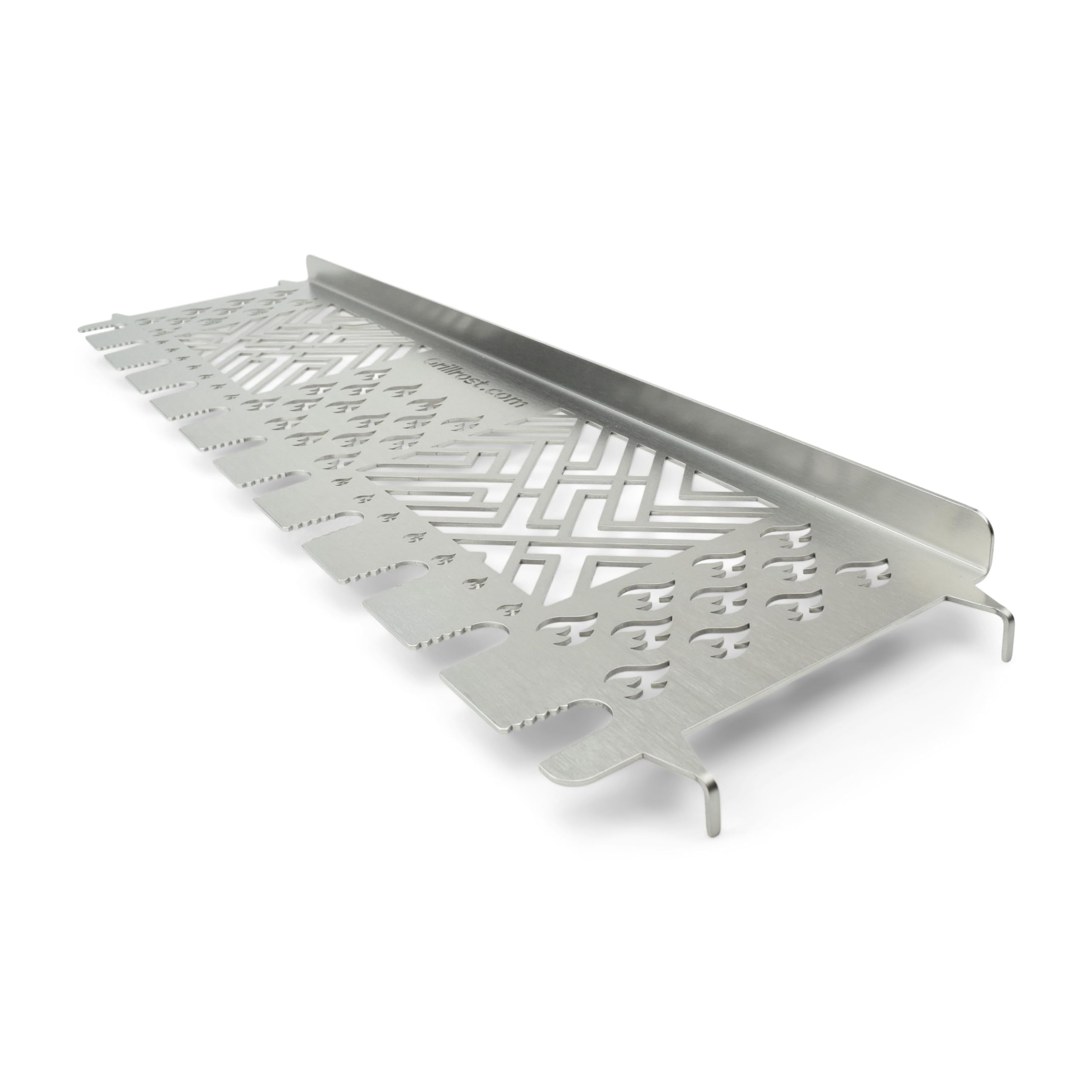 Grillrost.com Das Original Edelstahl Multistation für Grillfürst - Warmhalterost mit Hähnchenkeulen-Halter