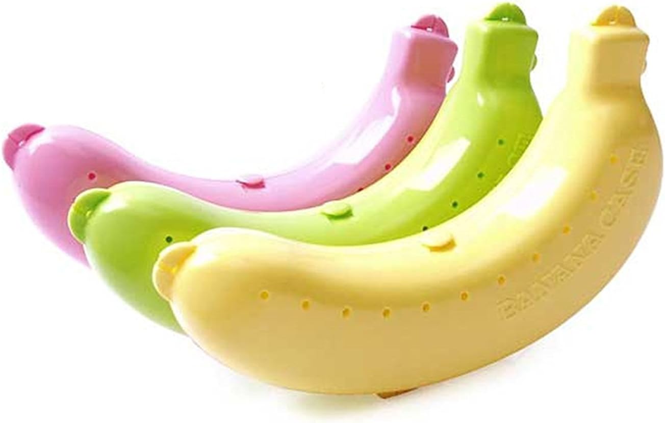 Mam Creations Banana Food Storage Container, Banana Case, Banana Cover(Pack of 3)