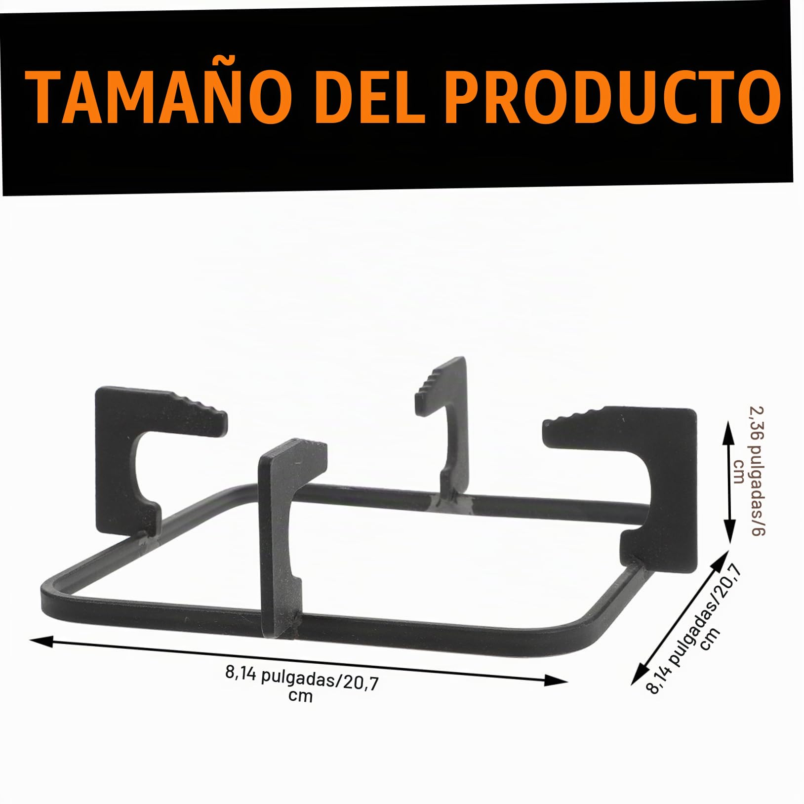 Housoutil 1 pieza Soporte de Gas para Cocina Rejilla Antideslizante para Hornillo Accesorio Resistente Altas Cocinas de Gas Limpiar y Almacenar