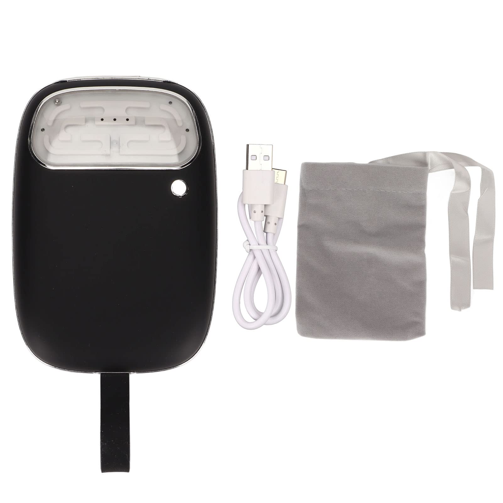 Denash Chauffeur de Main électrique Portable avec Conception de Jeu Drôle pour Chauffage Rapide, Banque D'énergie de 10000 MAh pour les Activités de Plein Air (BLACK)