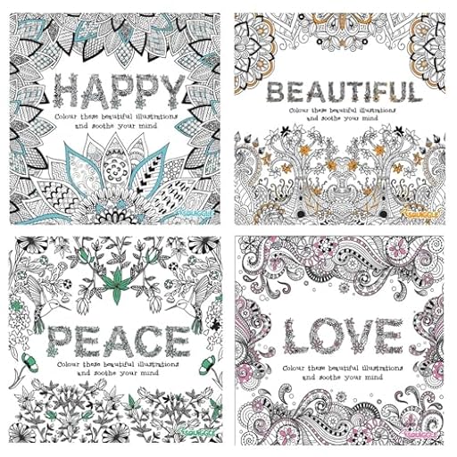 Sixstore Libro para colorear para adultos, juego de 4 libros, diseños de paz, amor, ilustraciones avanzadas hermosas y felices, bloc de dibujo de atención plena y relajante, libro de colores | Ya disponible en tu tienda friki favorita! En mundofriki.es! Sixstore Libro para colorear para adultos, juego de 4 libros, diseños de paz, amor, ilustraciones avanzadas hermosas y felices, bloc de dibujo de atención plena y relajante, libro de colores | Ya disponible en tu tienda friki favorita! En mundofriki.es!