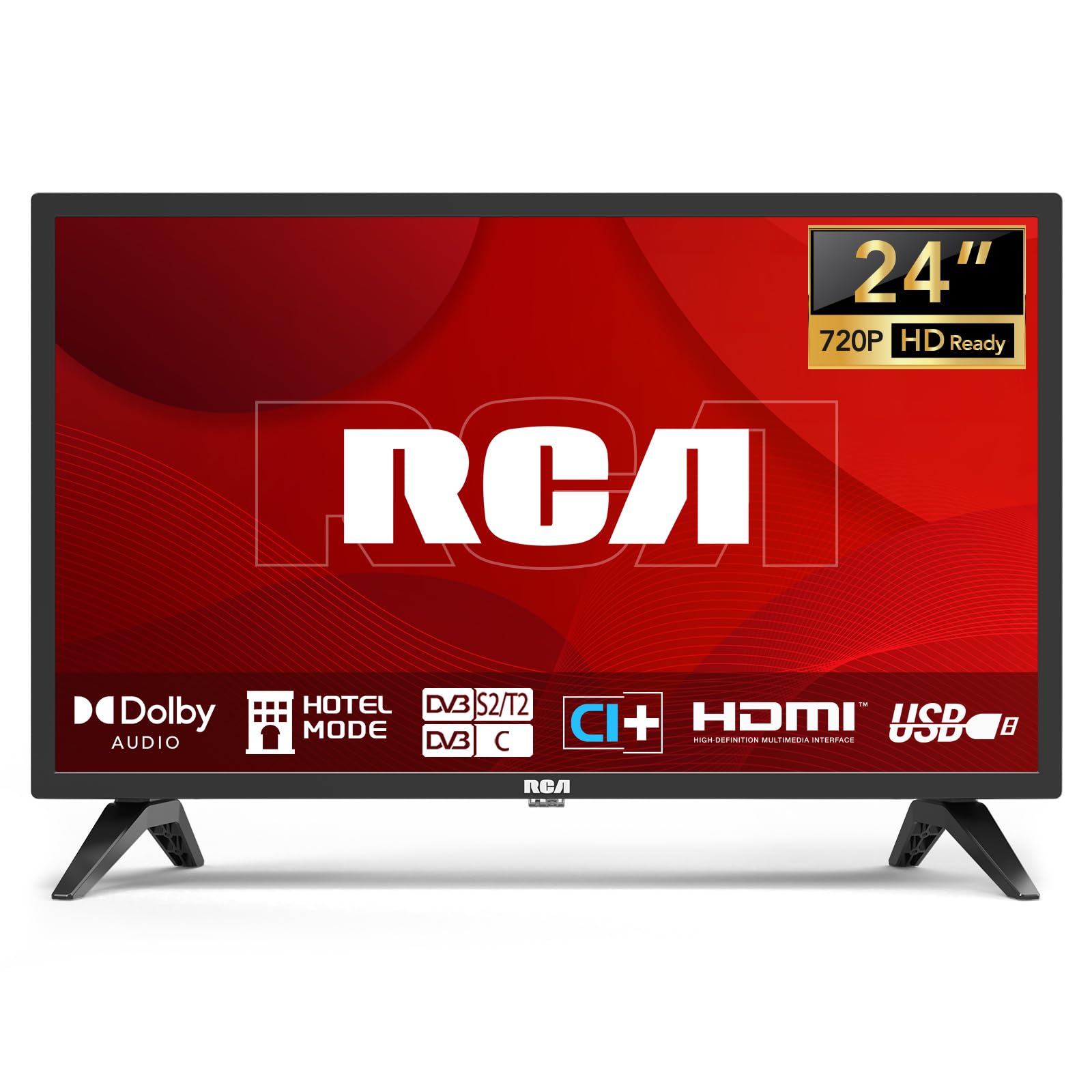 tv lcd 24 pollici hd led con tre canali
