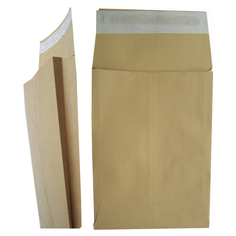 125 BROWN MANILLA GUSSET SPINED PEEL + SEAL PAPER ENVELOPES MAILERS A5 C5 SIZE 162 x 229mm 25mm SPINE 120GSM SELF SEALING BOOK DOCUMENT STORAGE OFFICE POSTAL PACKING POSTAGE PACKAGING STATIONERY
