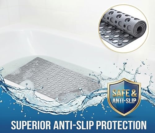 Miniatura 3 de Tapete Antideslizante para Bañera Extra Suave de TPE, Tapete de Baño para Niños, Lavable a Máquina, Tapete para Ducha de Baño, Solo para Bañeras