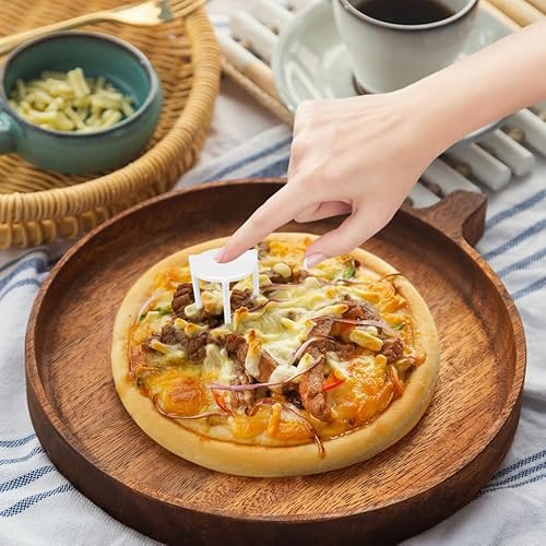 Cabilock 100 Stück Pizza Stative Pizzaabstandhalter, Abstandshalter Stativ, Weiß, Kunststoff, 4.5 X 4 X 3.8 Cm, Perfekt FüR Restaurants Und Heimgebrauch