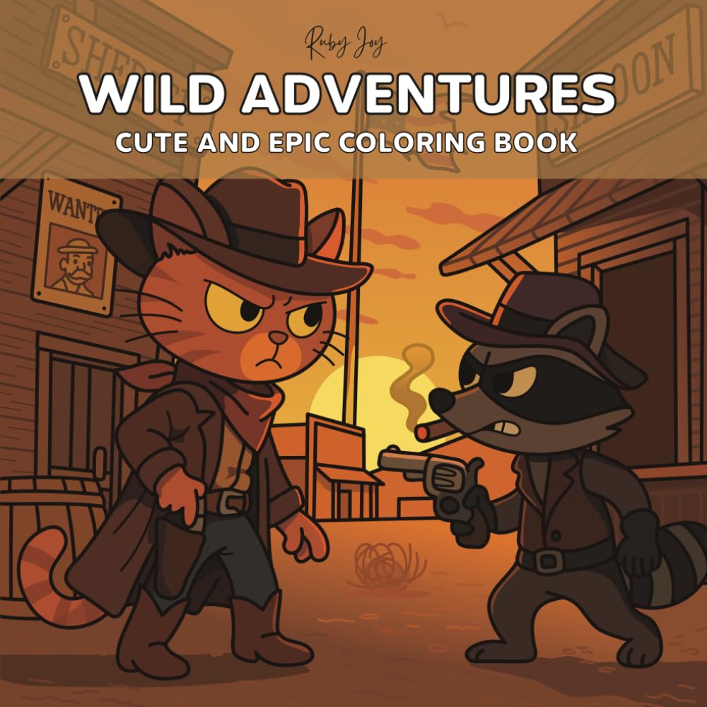 Wild Adventures: Cute and Epic Coloring Book