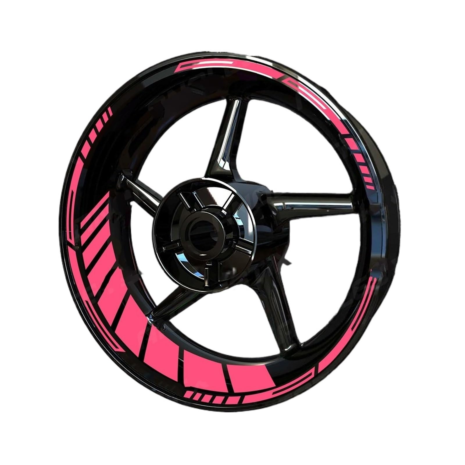 Reflective Sticker Reflective Motorcycle Wheel Stickers Hub Decal Rim Stripe 17 Inchs