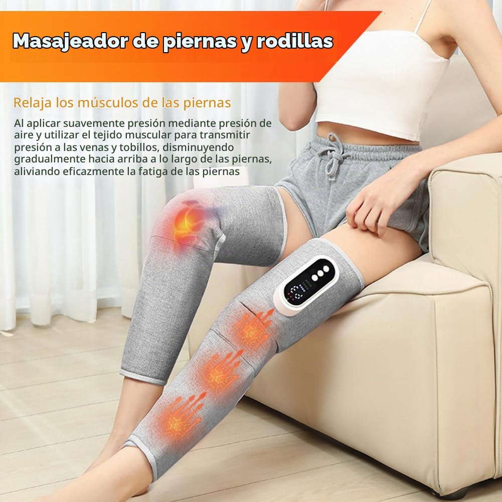 Masajeador de piernas, masajeador inalámbrico de piernas, 3 en 1, 3 intensidades y 3 modos, masajeador de piernas, masajeador de lipollo, masajeador de muslos, masajeador de pantorrillas para cansados