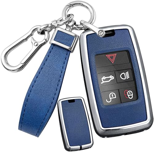 Miniatura 8 de SANRILY Funda de piel sintética para llavero Range Rover Evoque Vogue Fit para Jaguar XE XF Fit para Land Rover Freelander2 Defender 2023 Discovery