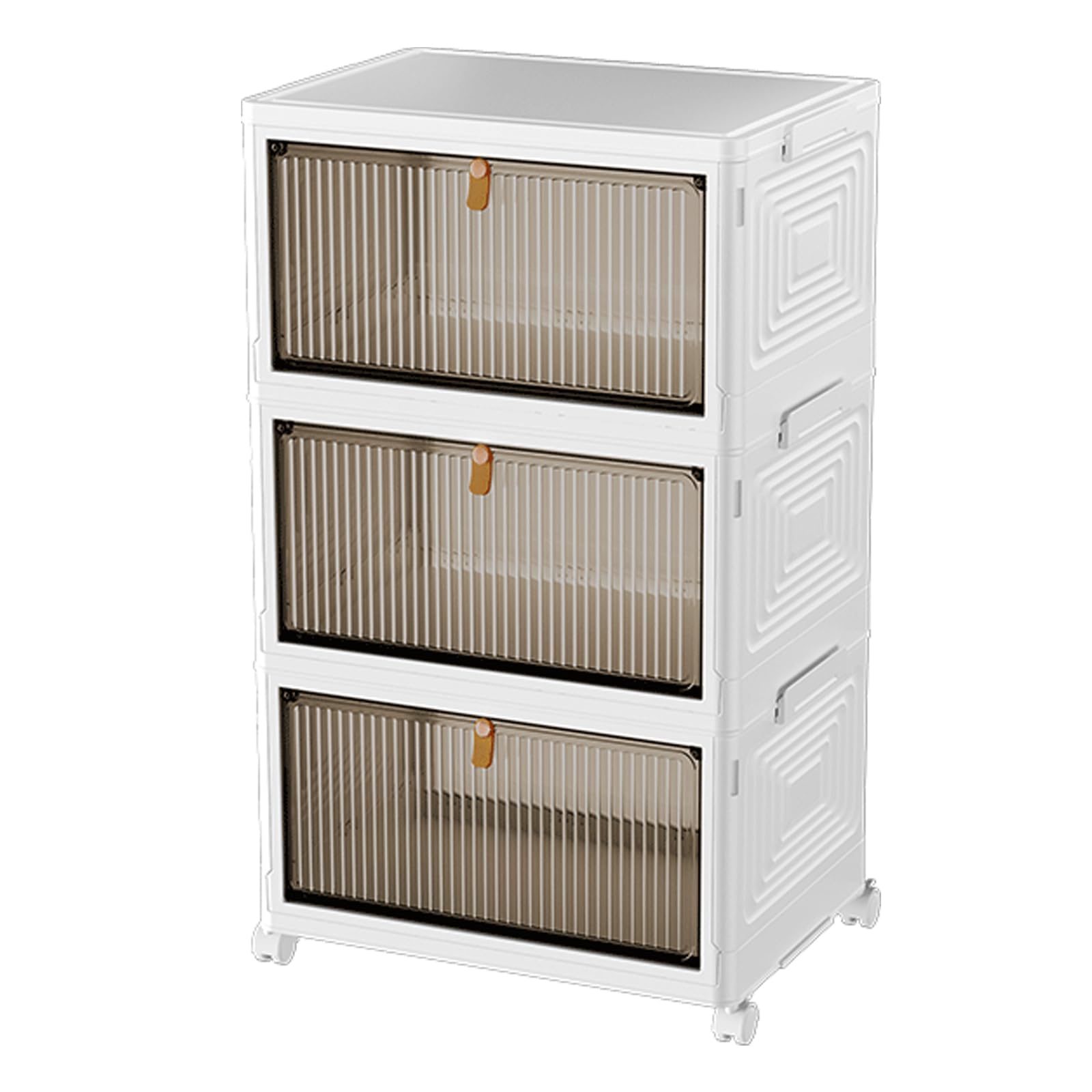 FCANYES Storage Bins with Lid, 3 Pack 35Qt Plastic Storage Bins with Wheels, Collapsible Storage Bins, Storage Boxes for Organizing,Storage Containers for Bedroom Living Room Dorm