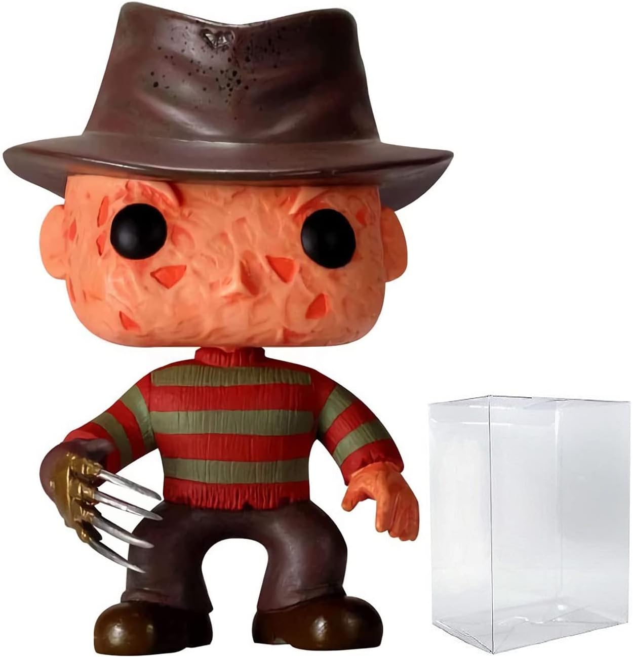 Funko POP Movies: A Nightmare on Elm Street - Freddy Krueger Vinyl Figure (Bundled with Compatible Pop Box Protector Case) Multicolor 3.75 Inches