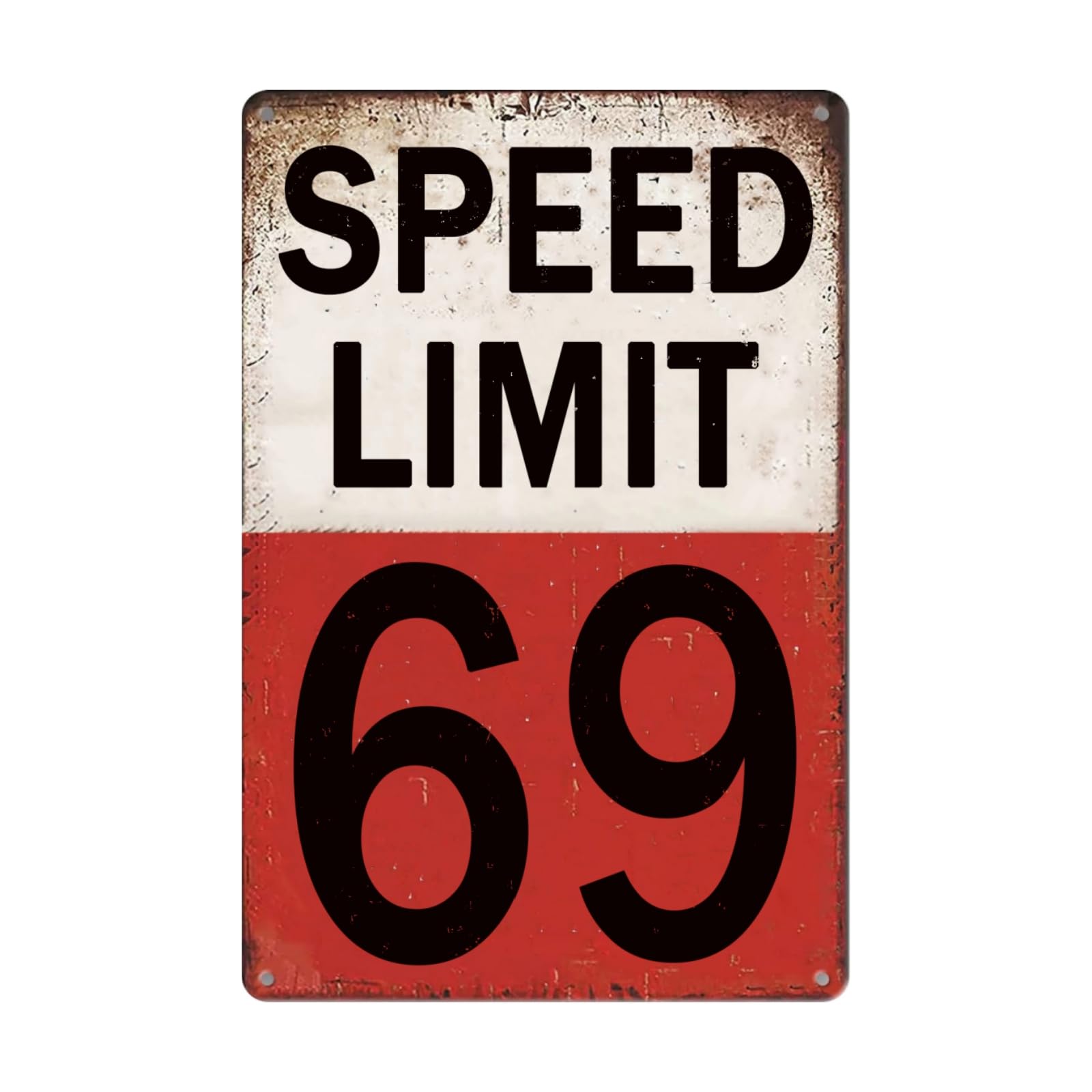 Speed Limit Sign Speed Limit 69 Mph Sign Funny Street Sign Vintage Tin Metal Sign Speed Limit Street Road Signs Warning Traffic Road Street Sign Retro Man Cave Decor Street Signs For Bedroom Garage Wall Decor