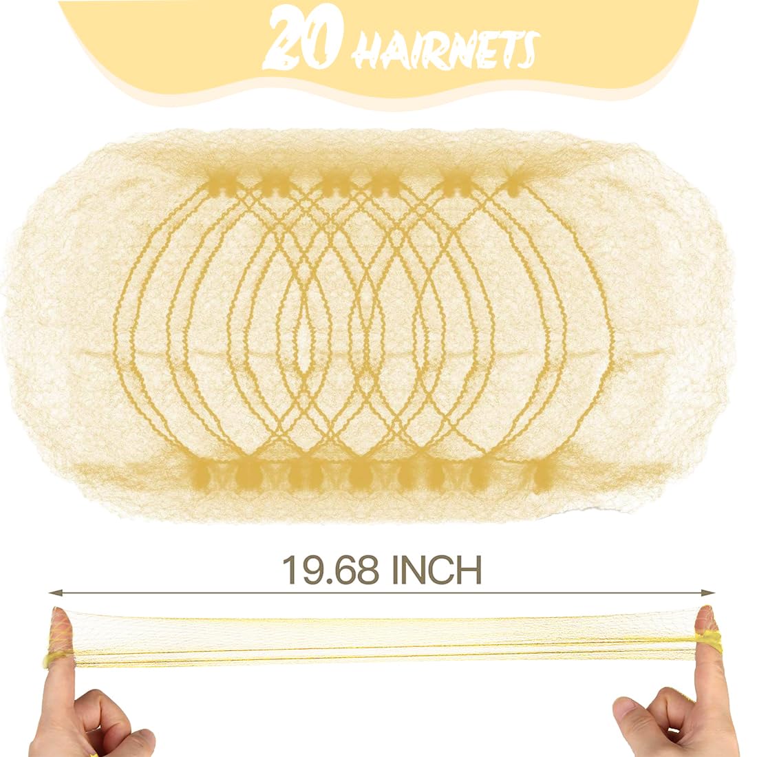 Retine Capelli Chignon 20 Pezzi Invisibili 40 Forcine Capelli Forma U Elastiche Oro