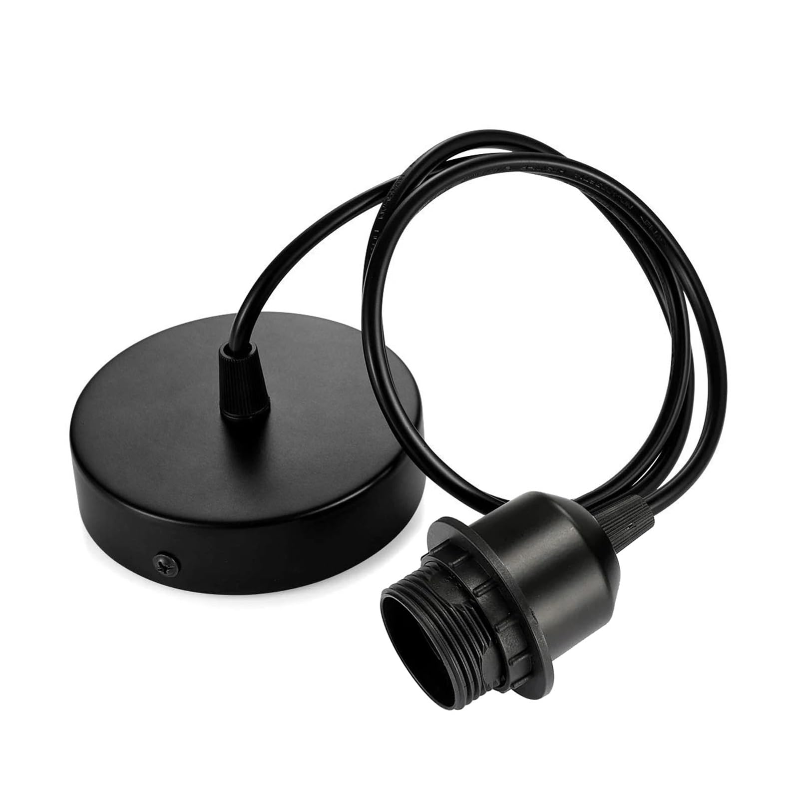 Portalámparas colgante Vintage E27 con dientes completos, con Cable de 1M, soporte for lámpara de techo, Base de lámpara for luces colgantes cuicui (Size : E27, Color : 5pcs)