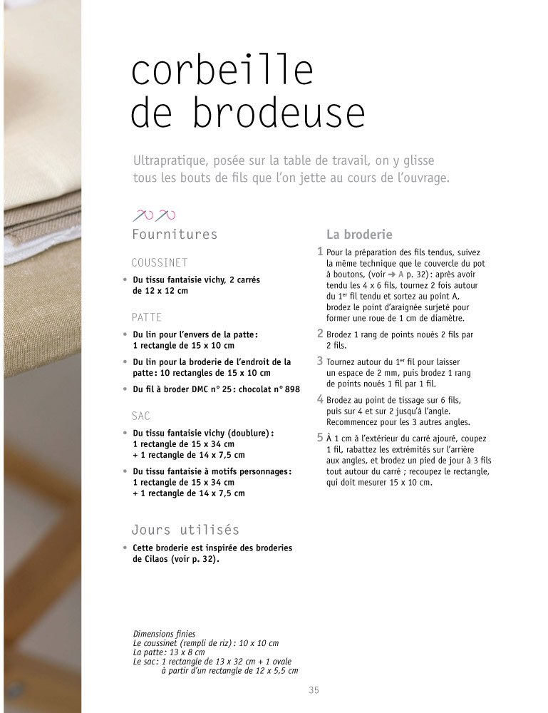 Broderie de jours
