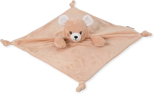 KINREX Manta de seguridad de oso de peluche para bebés, toalla calmante de felpa suave, juguete de edredón unisex para bebé, compañero de sueño