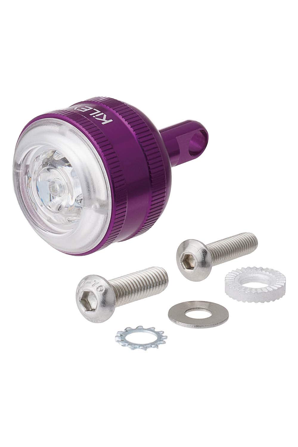 KiLEYLED Bicycle Front Light ”Eyelights” USB Rechargeable Compact LM-016 (Purple)