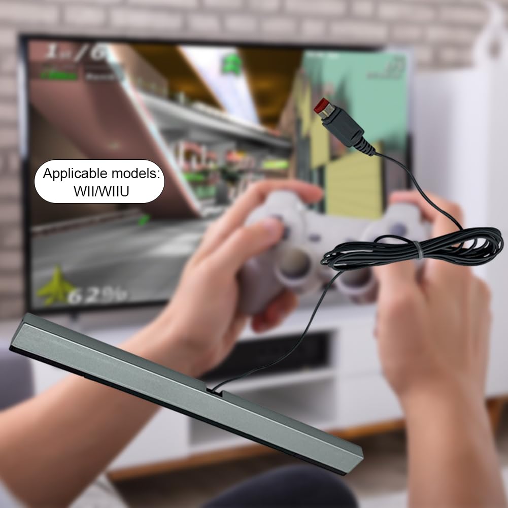 Barre d'inductance IR à Rayons Infrarouges à Distance avec Rallonge Barre de Capteur de Rayons Infrarouges Filaire Prise USB Barre de Capteur de Jeu Vidéo pour Console U