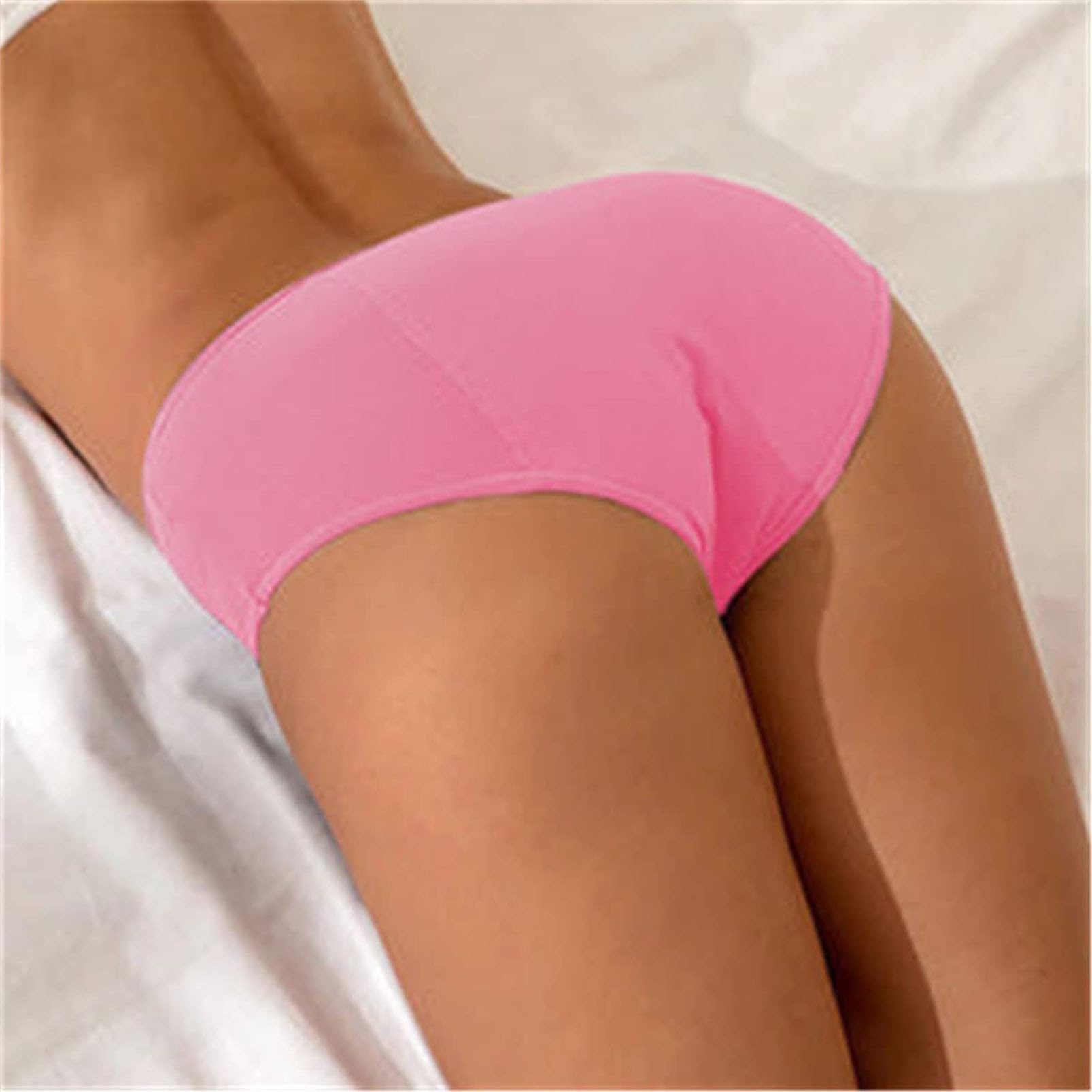 Bragas de período Menstrual, Ropa Interior de algodón Transpirable Calzoncillos Protectores a Prueba de Fugas, Cintura Alta Bragas de Incontinencia, Paquete de 5