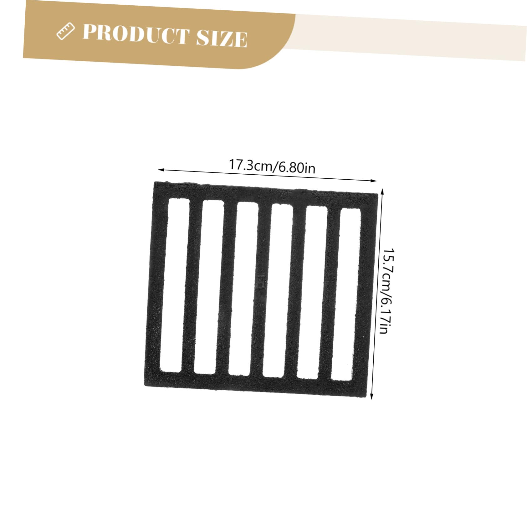 Tapa de Desagüe de Piso de Hierro Negro Rejilla Filtro
