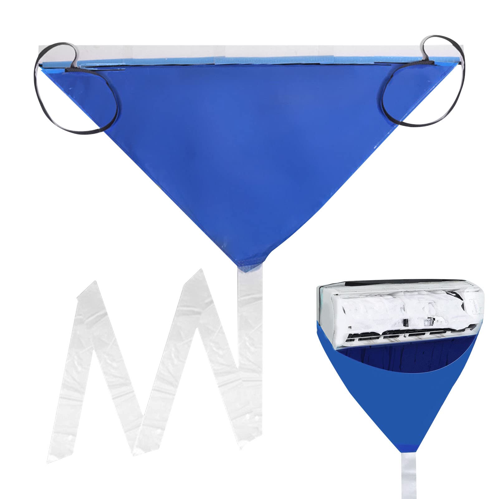 Hitburu 1 2 Split Air Conditioner Washing - Air Conditioner Cleaning Waterproof, Reusable Air Conditioning Service Bag,Washing Clean Protector Bag Wall Mounted Air Conditioning